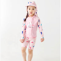 Load image into Gallery viewer, 2 Pieces Set Baby Kid Girls Beach Animals Cartoon Print Tops And Shorts Wholesale 22060652

