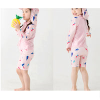 Load image into Gallery viewer, 2 Pieces Set Baby Kid Girls Beach Animals Cartoon Print Tops And Shorts Wholesale 22060652
