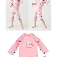 Load image into Gallery viewer, 2 Pieces Set Baby Kid Girls Beach Animals Cartoon Print Tops And Shorts Wholesale 22060652
