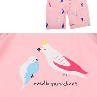 Load image into Gallery viewer, 2 Pieces Set Baby Kid Girls Beach Animals Cartoon Print Tops And Shorts Wholesale 22060652

