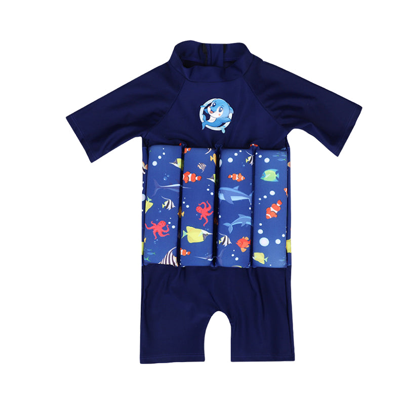 Baby Kid Unisex Cartoon Print Beach Rompers Swimwears Wholesale 22060653