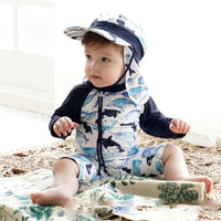 Load image into Gallery viewer, Baby Kid Boys Color-blocking Print Beach Jumpsuits Swimwears Wholesale 22060676
