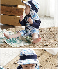 Load image into Gallery viewer, Baby Kid Boys Color-blocking Print Beach Jumpsuits Swimwears Wholesale 22060676
