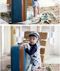 Load image into Gallery viewer, Baby Kid Boys Color-blocking Print Beach Jumpsuits Swimwears Wholesale 22060676
