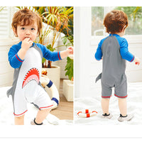 Load image into Gallery viewer, Baby Kid Boys Color-blocking Print Beach Jumpsuits Swimwears Wholesale 22060683

