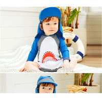 Load image into Gallery viewer, Baby Kid Boys Color-blocking Print Beach Jumpsuits Swimwears Wholesale 22060683
