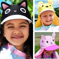 Load image into Gallery viewer, Kid Unisex Cartoon Print Beach Accessories Hats Wholesale 22060684
