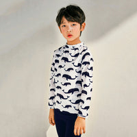 Load image into Gallery viewer, 3 Pieces Set Kid Big Kid Boys Beach Print Tops And Solid Color Ribbon Pants And Hats Wholesale 22060690
