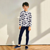 Load image into Gallery viewer, 3 Pieces Set Kid Big Kid Boys Beach Print Tops And Solid Color Ribbon Pants And Hats Wholesale 22060690
