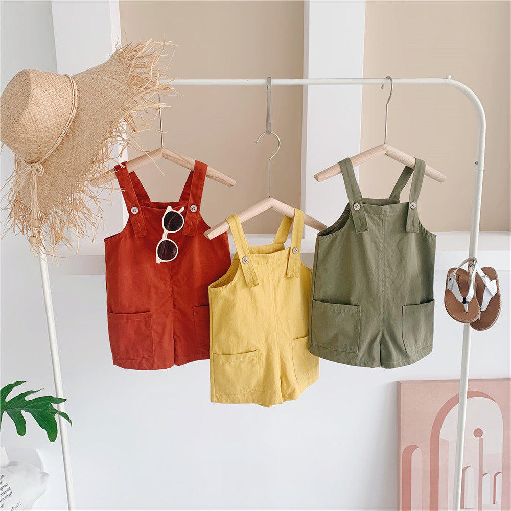 Baby Kid Unisex Solid Color Rompers Wholesale 22060810