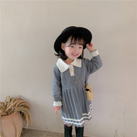 Load image into Gallery viewer, Baby Kid Girls Striped Dresses Wholesale 22060814
