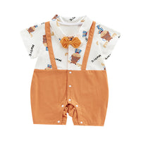 Load image into Gallery viewer, Baby Unisex Color-blocking Cartoon Rompers Wholesale 220608179
