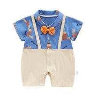 Load image into Gallery viewer, Baby Unisex Color-blocking Cartoon Rompers Wholesale 220608179
