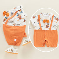 Load image into Gallery viewer, Baby Unisex Color-blocking Cartoon Rompers Wholesale 220608179
