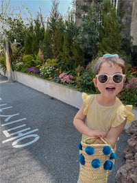 Load image into Gallery viewer, 2 Pieces Set Baby Kid Girls Solid Color T-Shirts And Print Flower Pants Wholesale 220608257
