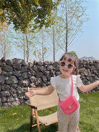 Load image into Gallery viewer, 2 Pieces Set Baby Kid Girls Solid Color T-Shirts And Print Flower Pants Wholesale 220608257
