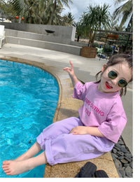 Load image into Gallery viewer, Baby Kid Girls Letters Print T-Shirts Wholesale 220608268
