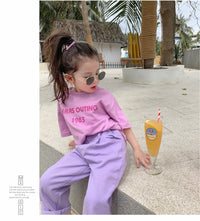 Load image into Gallery viewer, Baby Kid Girls Letters Print T-Shirts Wholesale 220608268
