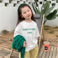 Load image into Gallery viewer, Baby Kid Girls Letters Print T-Shirts Wholesale 220608268
