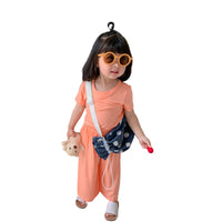 Load image into Gallery viewer, 2 Pieces Set Baby Kid Girls Solid Color T-Shirts And Pants Wholesale 22060833

