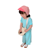 Load image into Gallery viewer, 2 Pieces Set Baby Kid Girls Solid Color T-Shirts And Pants Wholesale 22060833
