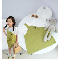 Load image into Gallery viewer, Baby Kid Girls Solid Color Dresses Wholesale 220608345
