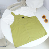 Load image into Gallery viewer, Baby Kid Girls Solid Color Dresses Wholesale 220608345
