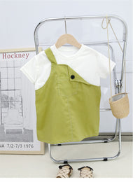 Load image into Gallery viewer, Baby Kid Girls Solid Color Dresses Wholesale 220608345
