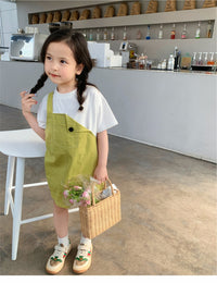 Load image into Gallery viewer, Baby Kid Girls Solid Color Dresses Wholesale 220608345
