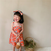 Load image into Gallery viewer, Baby Kid Girls Flower Print Dresses Wholesale 22060838
