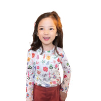 Load image into Gallery viewer, Baby Kid Girls Flower Leopard Print Tops Wholesale 22060844
