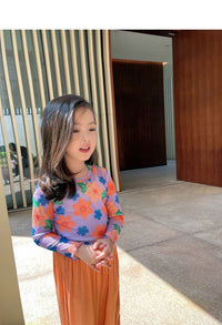 Load image into Gallery viewer, Baby Kid Girls Flower Leopard Print Tops Wholesale 22060844
