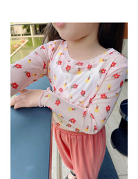 Load image into Gallery viewer, Baby Kid Girls Flower Leopard Print Tops Wholesale 22060844
