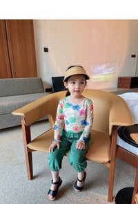 Load image into Gallery viewer, Baby Kid Girls Flower Leopard Print Tops Wholesale 22060844
