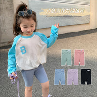 Load image into Gallery viewer, Baby Kid Girls Solid Color Letters Shorts Leggings Wholesale 220608450
