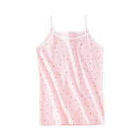 Load image into Gallery viewer, Kid Girls Striped Letters Love heart Polka dots Cartoon Print Tank Tops Wholesale 22060848
