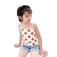 Load image into Gallery viewer, Kid Girls Striped Letters Love heart Polka dots Cartoon Print Tank Tops Wholesale 22060848
