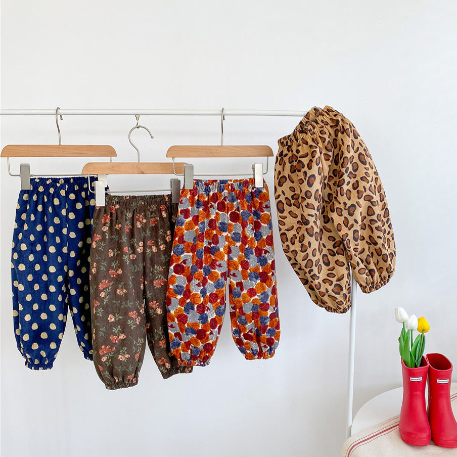 Baby Kid Unisex Polka dots Print Pants Wholesale 22060850