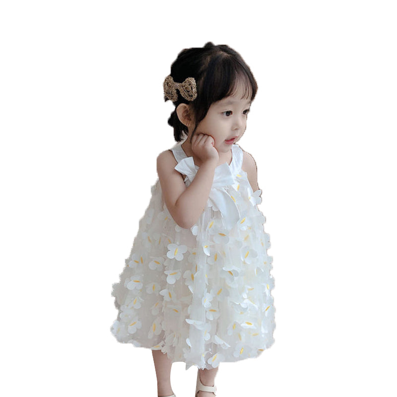 Baby Kid Girls Butterfly Animals Cartoon Bow Dresses Wholesale 220610103