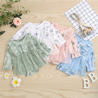 Load image into Gallery viewer, Baby Girls Flower Rompers Wholesale 220610127
