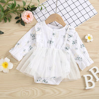 Load image into Gallery viewer, Baby Girls Flower Rompers Wholesale 220610127
