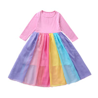 Load image into Gallery viewer, Baby Kid Girls Rainbow Dresses Wholesale 22061013
