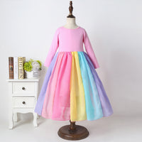 Load image into Gallery viewer, Baby Kid Girls Rainbow Dresses Wholesale 22061013
