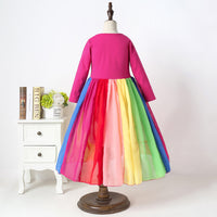 Load image into Gallery viewer, Baby Kid Girls Rainbow Dresses Wholesale 22061013
