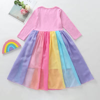 Load image into Gallery viewer, Baby Kid Girls Rainbow Dresses Wholesale 22061013
