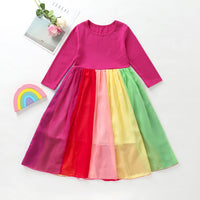 Load image into Gallery viewer, Baby Kid Girls Rainbow Dresses Wholesale 22061013
