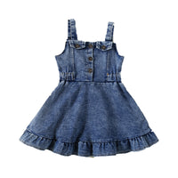 Load image into Gallery viewer, Baby Kid Girls Solid Color Dresses Wholesale 220610132
