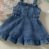 Load image into Gallery viewer, Baby Kid Girls Solid Color Dresses Wholesale 220610132
