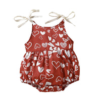Load image into Gallery viewer, Baby Girls Love heart Rompers Wholesale 220610135
