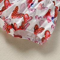 Load image into Gallery viewer, Baby Girls Love heart Rompers Wholesale 220610135
